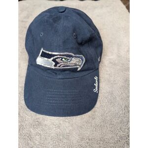 47 Brand Women's Seattle Seahawks NFL Glitter Logo Adjustable
